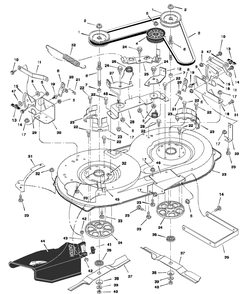 Part Location Diagram of 91871E700 Murray Blade